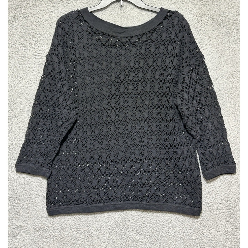 Vntg Margos Womens M‎ Crochet Shirt W/ Camisole Boho Festival Beachy Hippie USA